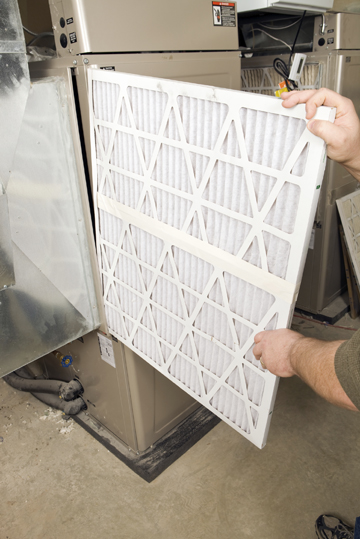 HVAC air filter maintenance