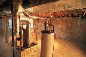 Boiler room at the basement