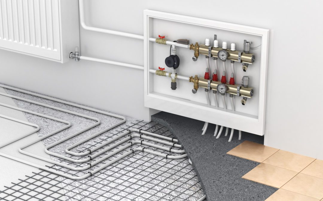 How does a hot water baseboard heating system work?