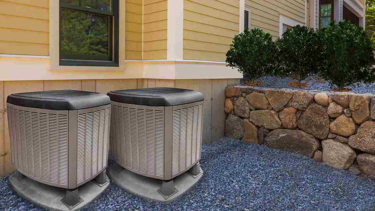 An HVAC unit outside of a Ukiah residence